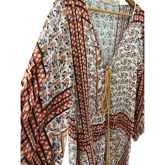 Jen’s Pirate Booty Boho Roma La Perouse Dress in Roma Gold Size Medium - Picture 8 of 13